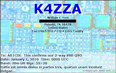 QSL card