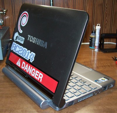 back of laptop
