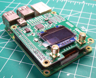 MMDVM PCB installed on Pi